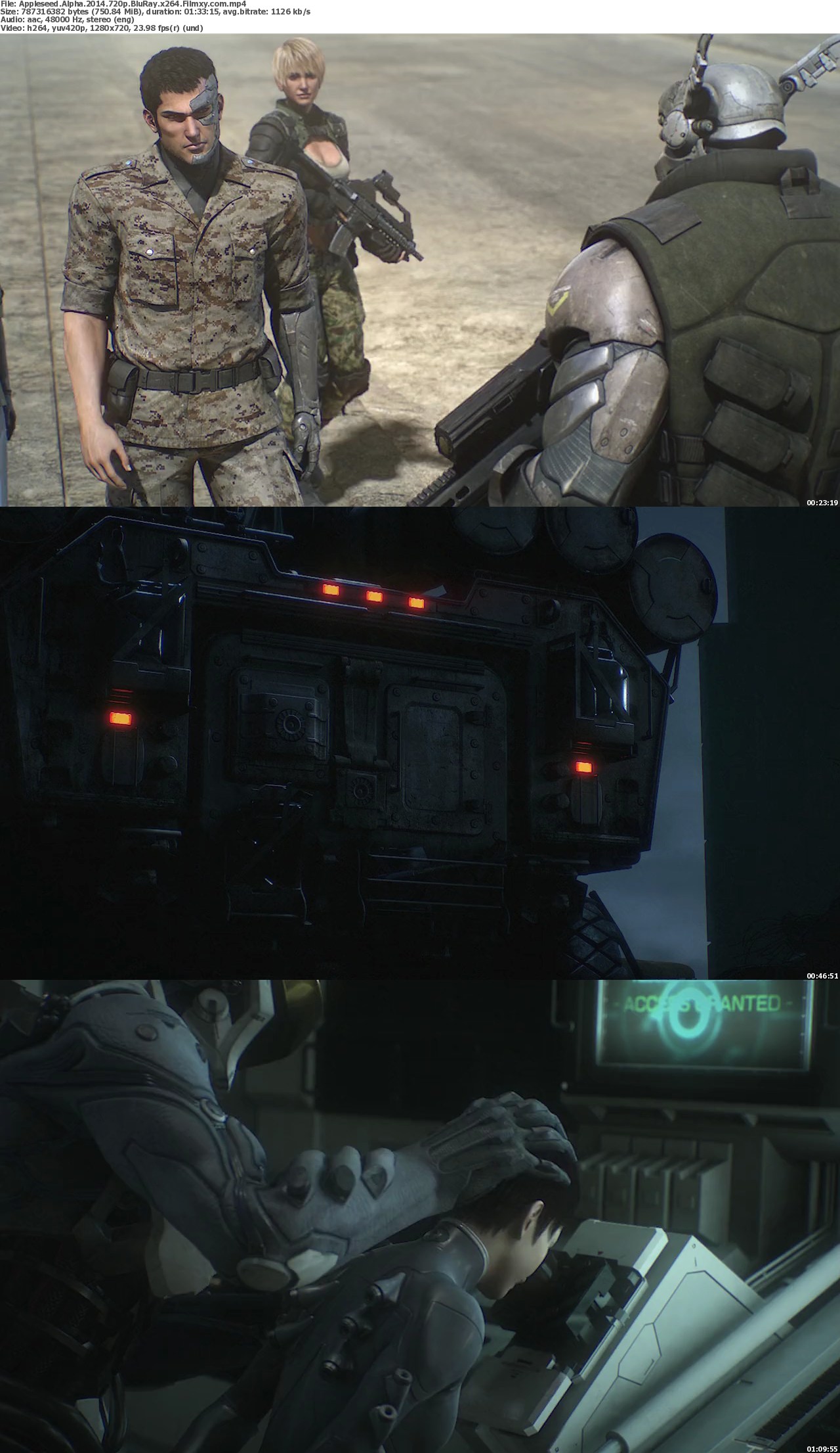 Watch Appleseed Alpha (2014) Full Movie on Filmxy