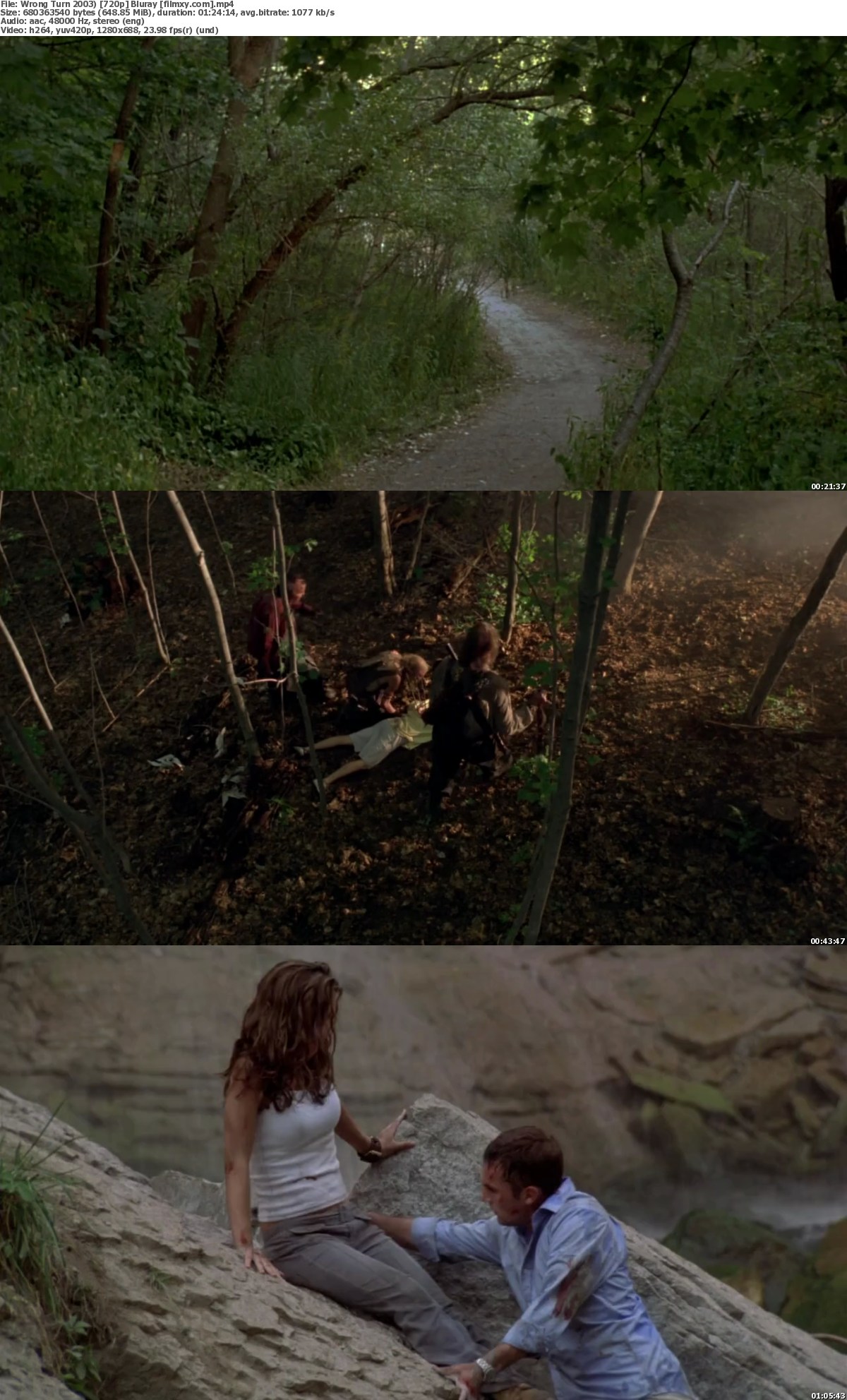 Wrong Turn 2003) 720p & 1080p Bluray Free Download - Filmxy