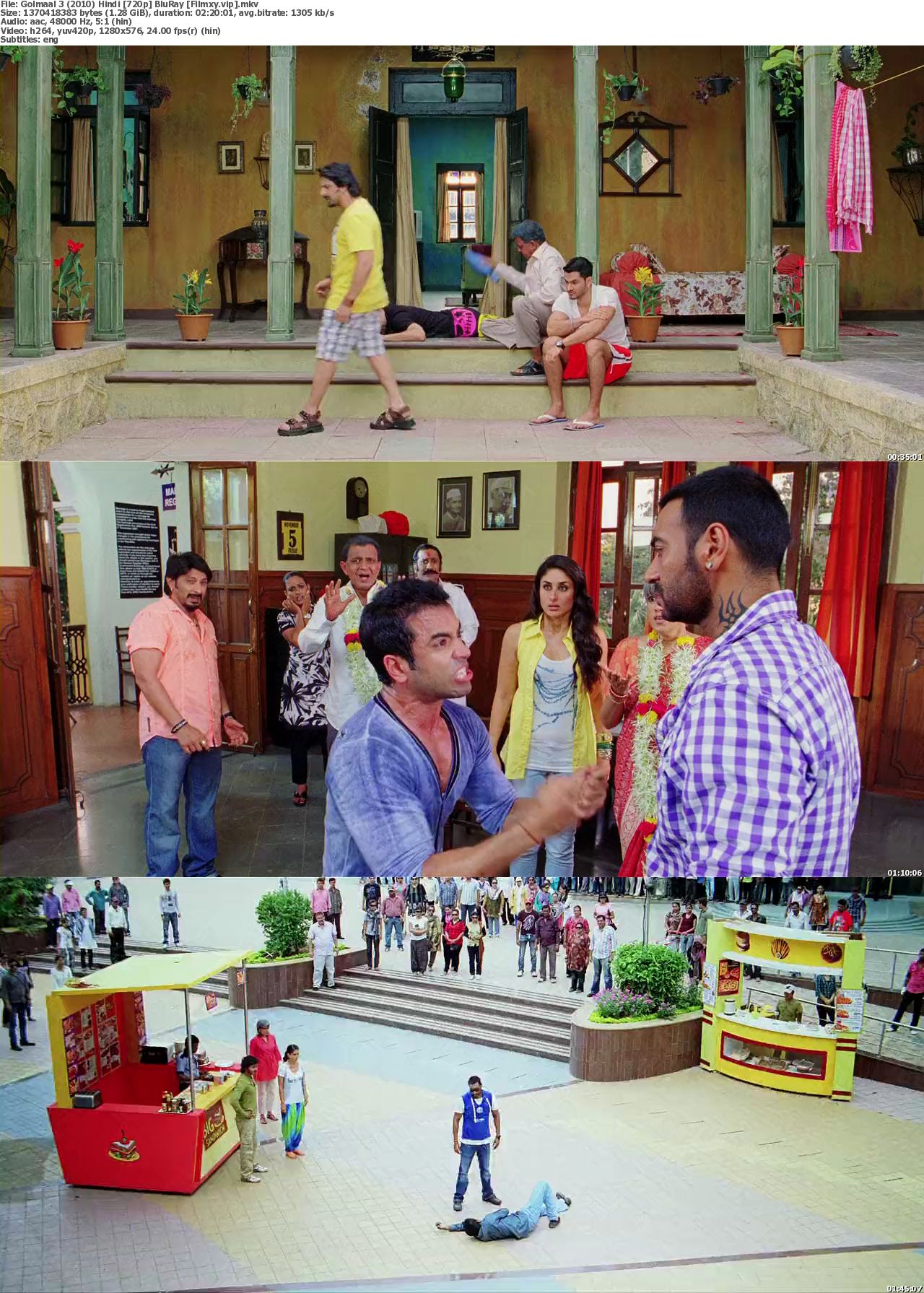 Watch Golmaal 3 (2010) Full Movie on Filmxy