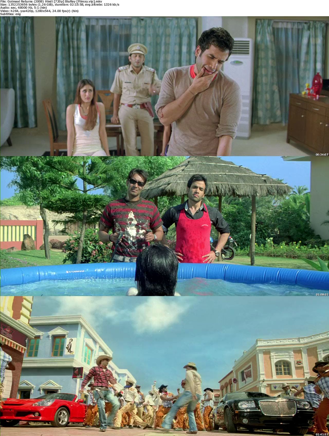 Watch Golmaal Returns (2008) Full Movie on Filmxy