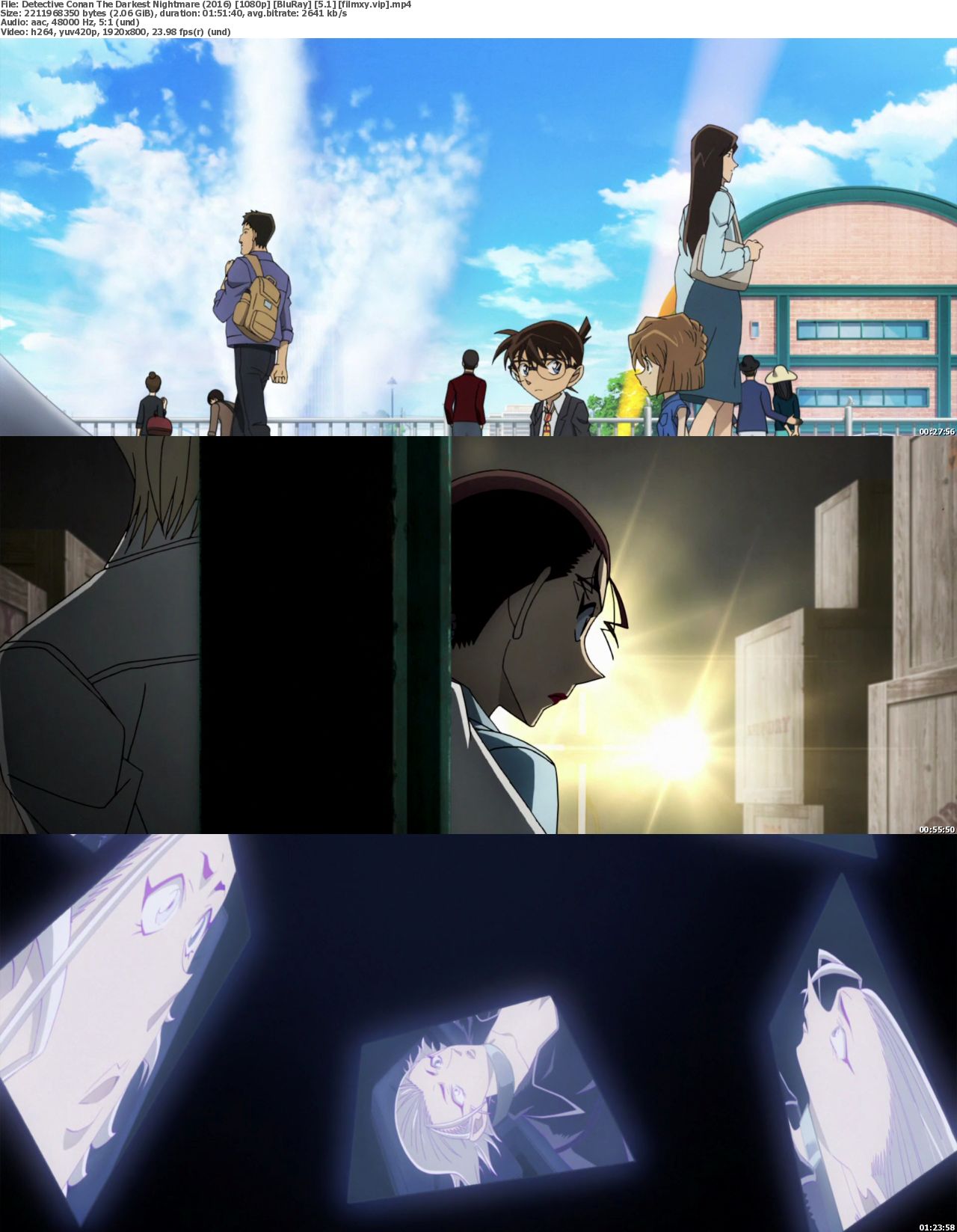 Watch Detective Conan The Darkest Nightmare (2016) Full Movie on Filmxy