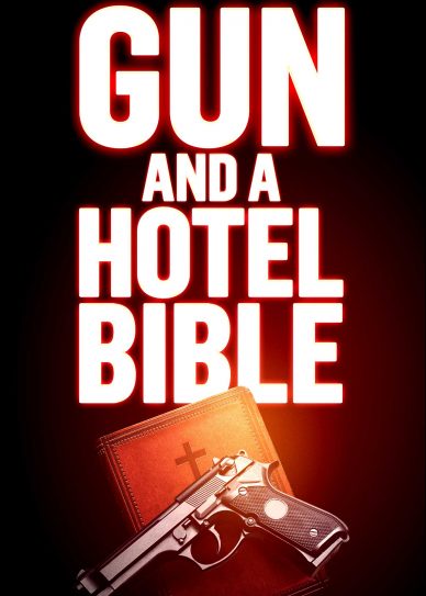 Gun and a Hotel Bible Cover