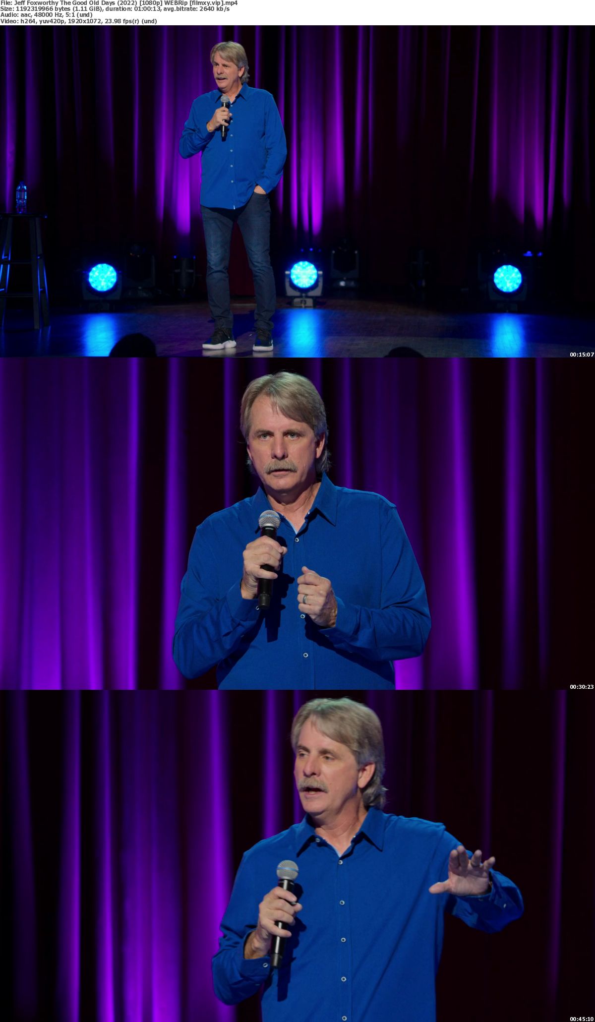 Watch Jeff Foxworthy The Good Old Days (2022) Full Movie on Filmxy